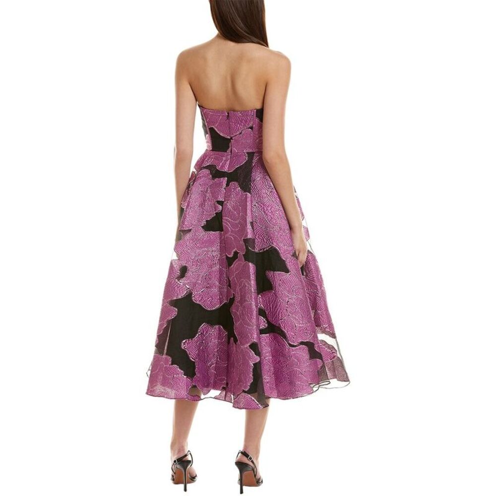 Ml Monique Lhuillier Womens Elle Strapless Midi Dress - Picture 2 of 3